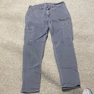 American Eagle next level stretch high rise jegging gray 14